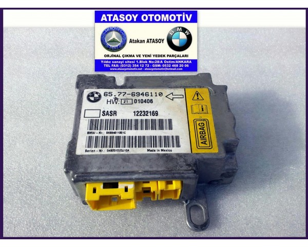 BMW E66 AİRBAG BEYNİ 65776946110 65776960220 65776949908 65770412302 65770153407 6946110 6960220 6949908 0412302 0153407 BMW E65 AİRBAG BEYNİ